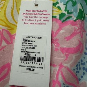 Lilly Pulitzer Bright Delight Patch Dress NWT - Multi